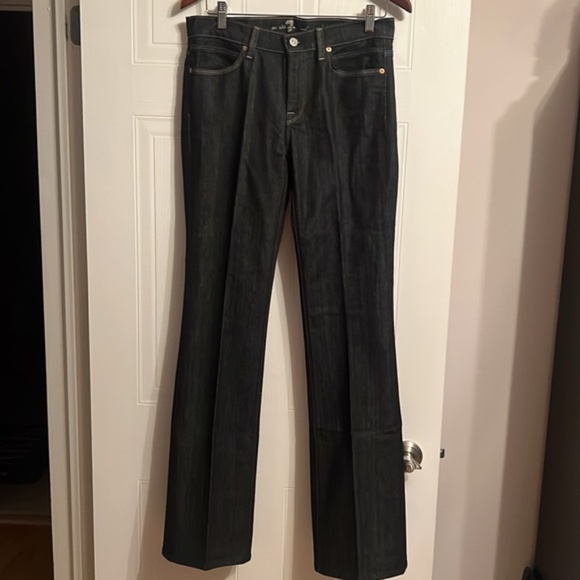 7 for all Mankind Jagger Dark Navy Bootcut Jeans Size 29 NWOT - Picture 7 of 11